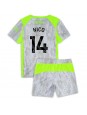 Billige Manchester City Nico Gonzalez #14 Tredjedraktsett Barn 2025-26 Kortermet (+ Korte bukser)